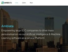 Tablet Screenshot of ambiata.com